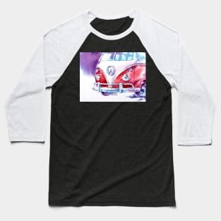 Watercolor sketch Retro car Baseball T-Shirt